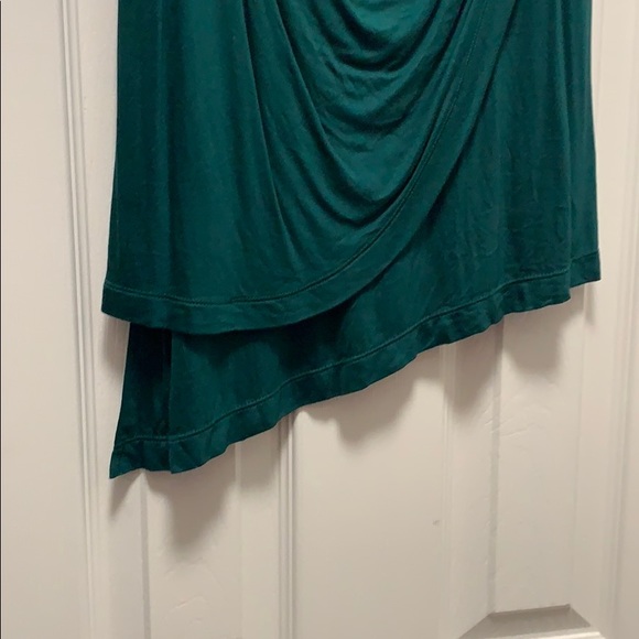 WHBM Asymmetrical Evergreen drape neck tank - Picture 4 of 4